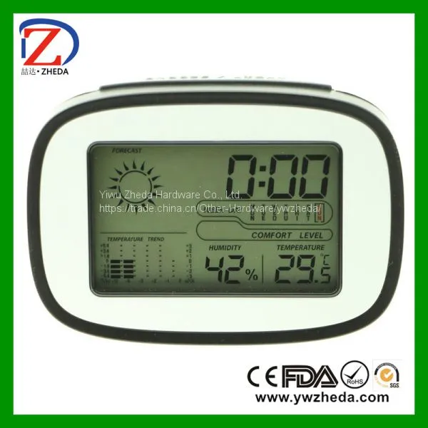 multi-functional big LCD display digital hygrometer thermometer