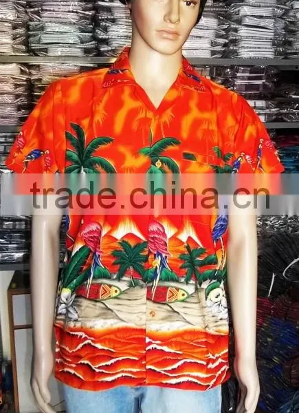 Palma de Mallorca Mens Aloha Hawaiian Shirts photo-5