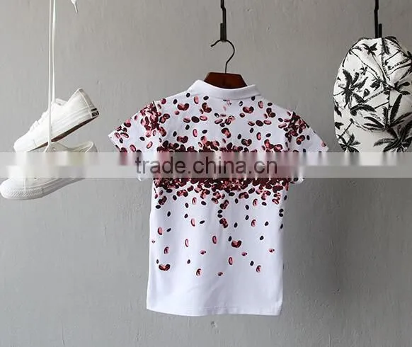 Zm35667a New Style Summer Printed Tops Boys Dress Shirts photo-2