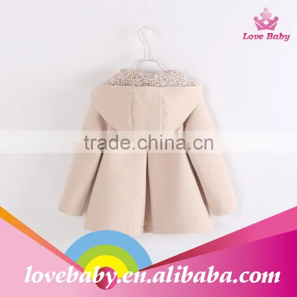 Keep Warm Wholesale Baby Girls Coat Spring and Autumn Kids Coat photo-6