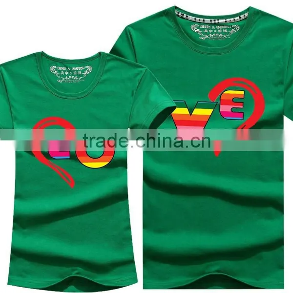 Wholesale Design 100% Cotton Couple Shirts For Lovers photo-6