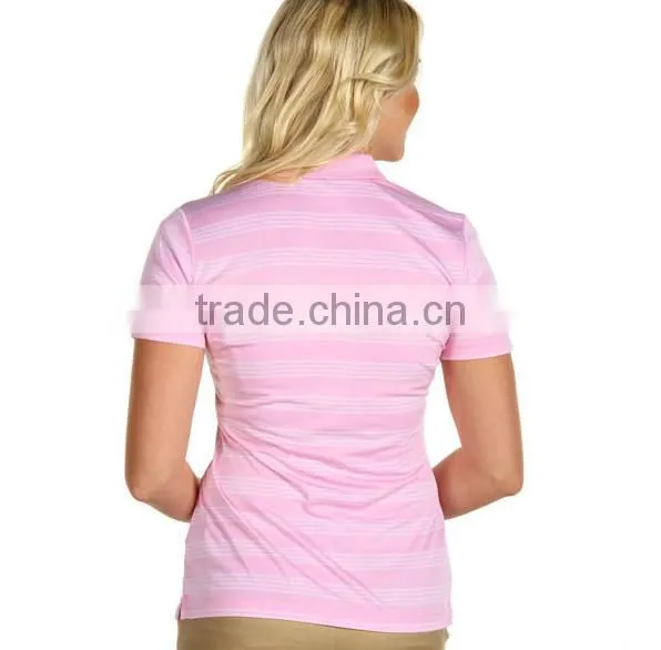 Lady Yarn Dyed Striped Wholesale Dhl Polo Shirt photo-3