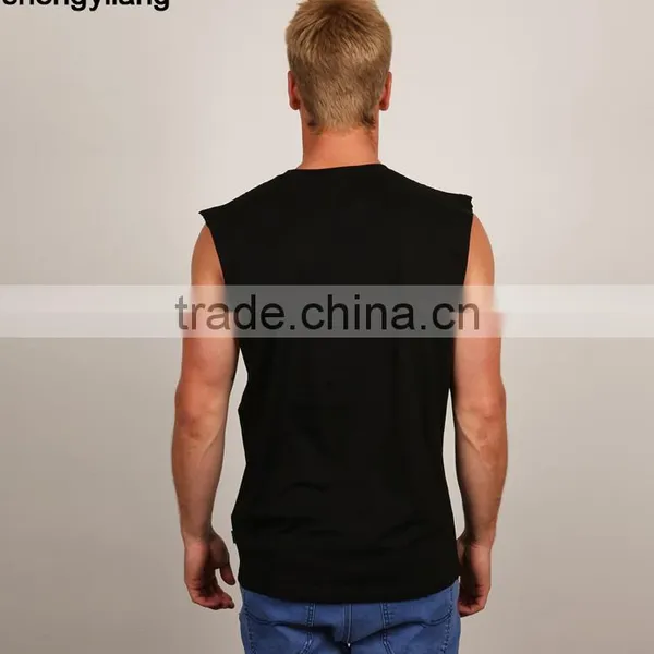 High Quality Wholesale Bodybuilding Tank Top Cotton Sports Tank Top Custom Unisex Stringer Tank Top photo-2