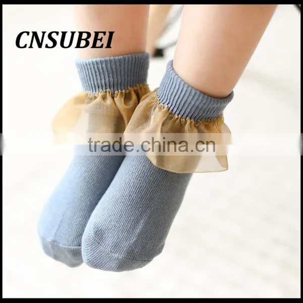 2016 Spring and Summer Korean Children Cotton Lace Socks photo-5