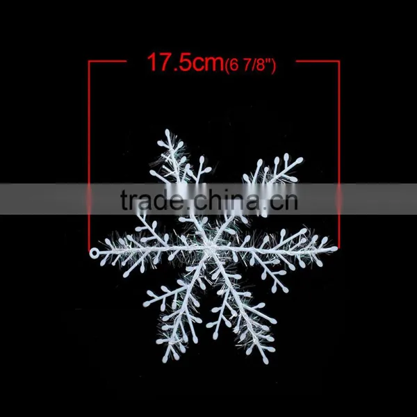 Wholesale White PVC Party Decoration Christmas Snowflake For Tree photo-3