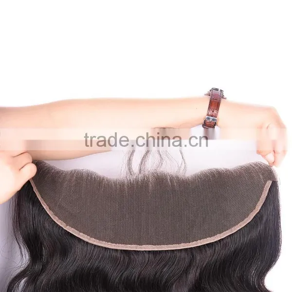 Black Rose Ear to Ear Lace Frontals With Baby Hair 13"*4" Silky Straight Virgin Brazilian Human Hair Lace Front Closure photo-4