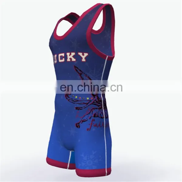Low Cut Custom Blank Wresting Singlet photo-6