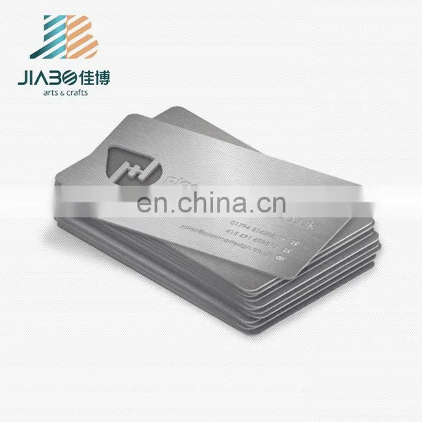 Jiabo Fashion Stainless Steel Custom Metal Visit Name Business Card photo-5