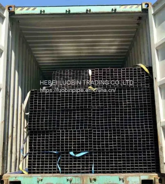 Black Rectangle Steel Pipe photo-2