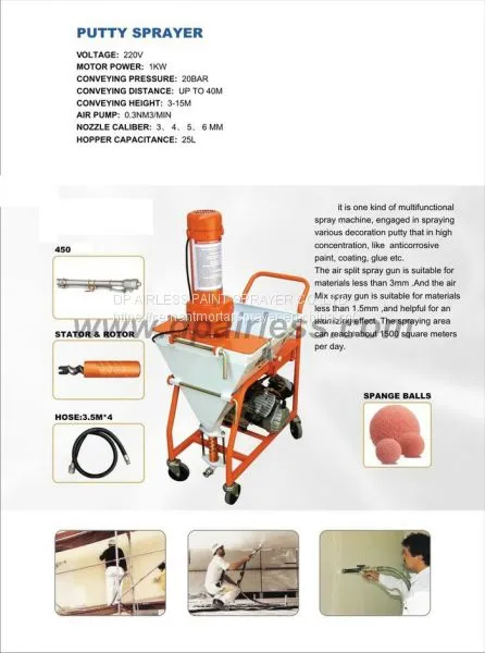 DP-N1 Putty Plaster Spraying Machine, Texture Sprayer photo-2