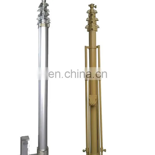 5m Telescoping Antenna Trailer Pole Mobile Telescopic Lighting Mast for Traffic Accident Investigation Car photo-2