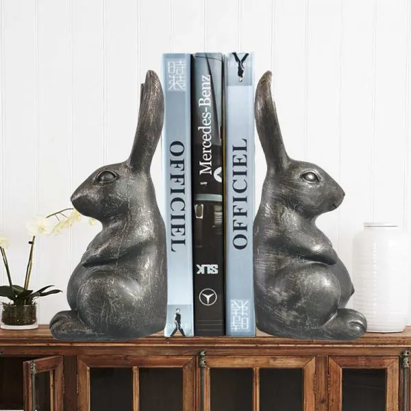 European Creative Gift Resin Rabbit Book Archives Home Resin Crafts Decorative Supplies Office Supplies Furnishings