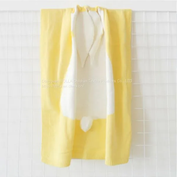 Carrying Cute Rabbit Pattern Blanket Warm Blanket Used in the Living Room