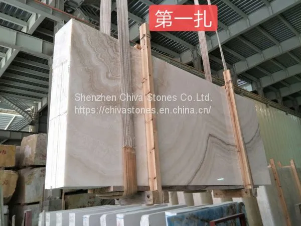 Cappuccino White Coffee Onyx Crystal Wall Tiles Translucent Natural Stone Tiles photo-4