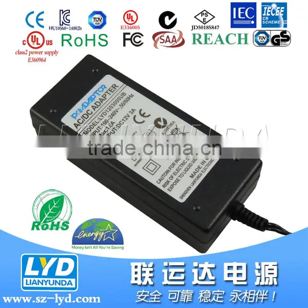 12v 3a AC DC Power Adapter 36w Laptop Desktop Transformer for 3D Printer With EN60335 61558 photo-4