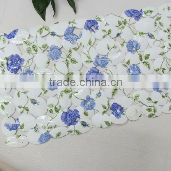 Printed Rose Flower Bathtub Mat Bath Mat photo-5