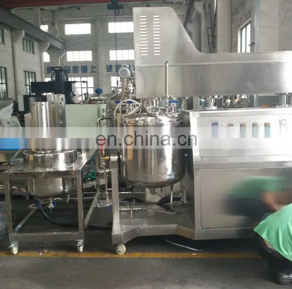 100L SS 304 Steel Vacuum Emulsifier Machine Production Line /Cosmetic Mixing Tank Equipment/chemical Vacuum Emulsifyier photo-5