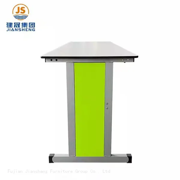 JS Teacher Office Table Set Small Modern Office School Teacher Desk With Hpl Mdf Top photo-5