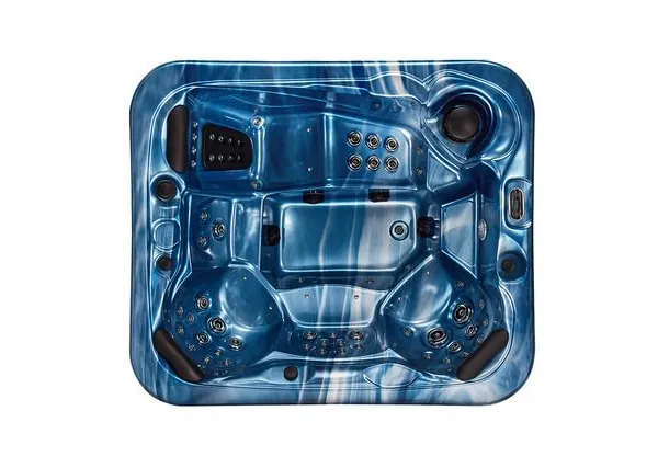Factory Price LED Vortex Massage Hydrotherapy Center CE Certified Acrylic Massage Hot Tub Floor Massage Bath Tub Outdoor Spa Center 6 Person photo-3