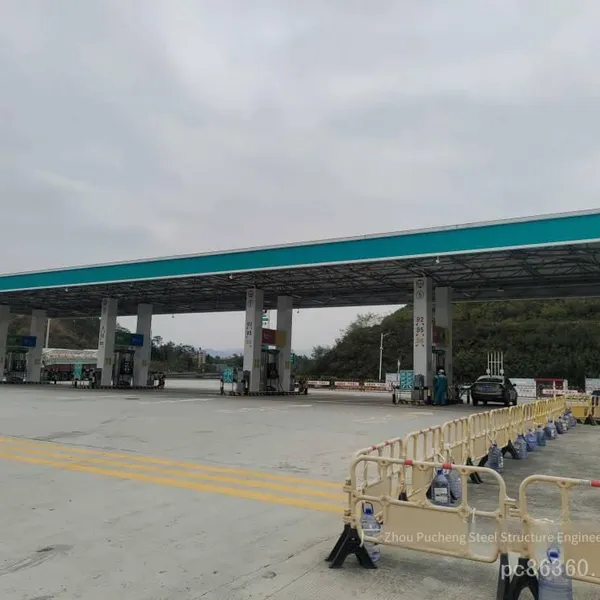 Membrane Structure Canopies for Overseas Toll Stations, Processing and Shipping of Steel Structure Canopies for Foreign Trade Gas Stations, Spherical Grid Structure Roofs for Factories and Basketball Courts photo-3