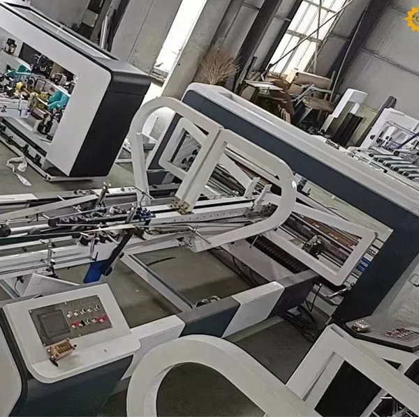 Cake Box Carton Box Folding and Gluing Machine photo-4