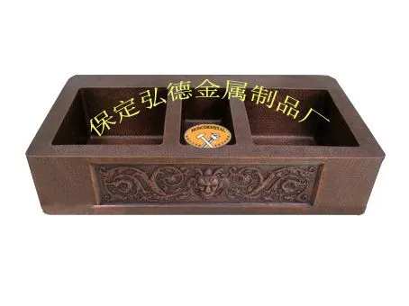 Kitchen Sink, Supplying Pure Handmade Kitchen Copper Sinks and Bathroom Basins photo-4