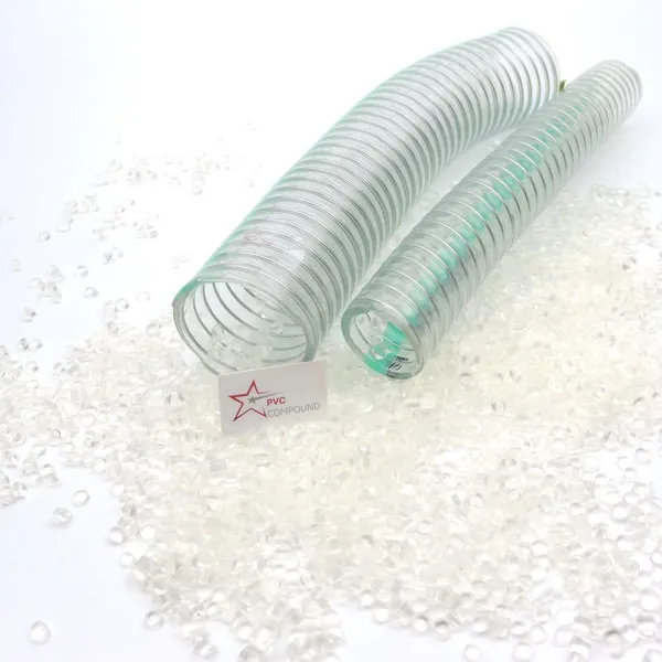 Marine Grade PVC Granules Super Soft Clear Garden Hose Pressure Spray Modified PVC High Compounding Particle Grains Pellet Form photo-3