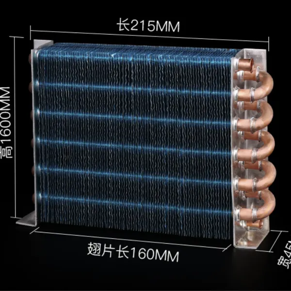 Copper-tube Air-cooled Condenser 220V Single-phase 5HP With Copper Tube & Aluminum Fin photo-5