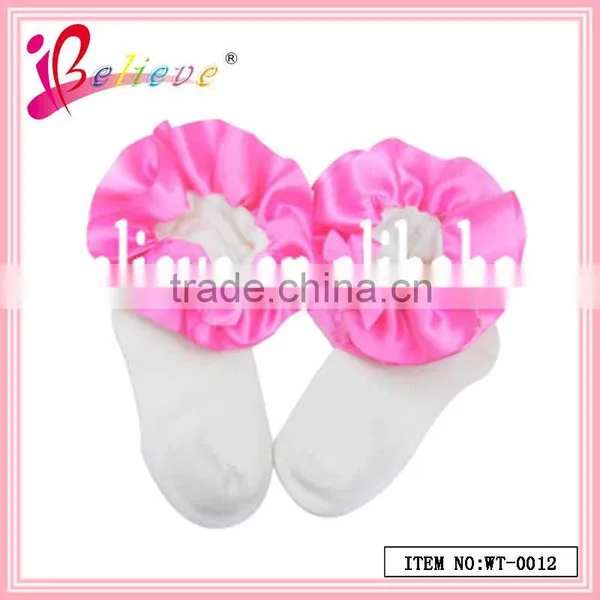 Nice Baby Products Wholesale Red Ribbon High Quality Soccer Socks for Babies (WT-0010) photo-3