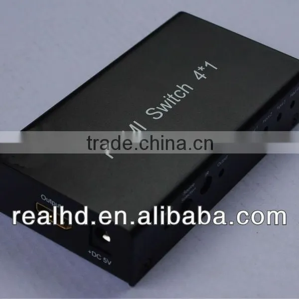 HDMI Composite Switch Con Salida de Audio 4x1 3D-Support