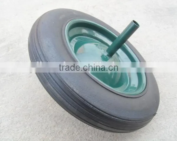 14x4 solid rubber wheel wheelbarrow solid wheel