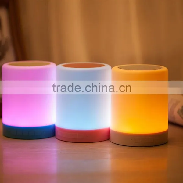 Night Light Touch Change Color RGB Warm White Bluetooth Speaker TF Card DC5V for Party Outdoor Living Room Child Read Package photo-4