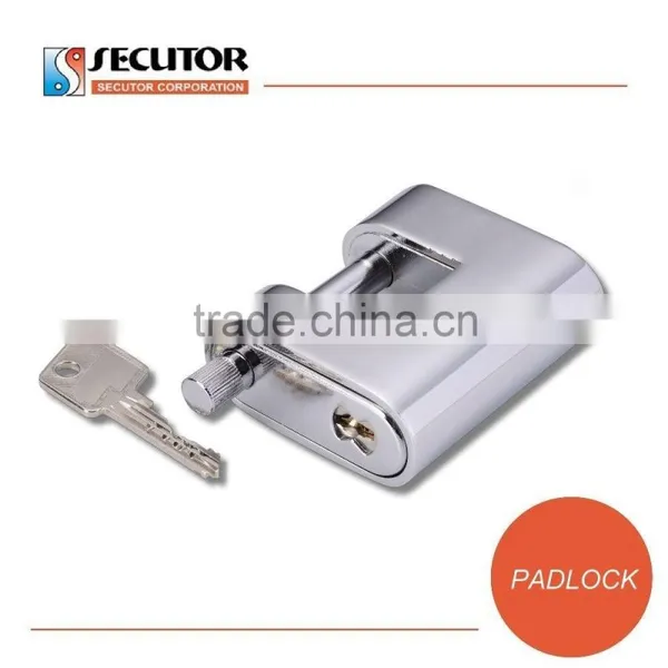 Large Hardened Armoured Rectangular Pad Lock photo-3