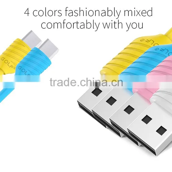 GOLF 1m Pineapple Series Micro USB Cable for s7 Edge/s7 2.1A Quick Charging and Data Cable For Huawei/Nokia/HTC/Xiaomi photo-2