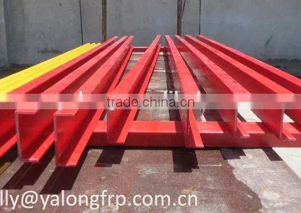 Pultruded FRP Beam, Fiberglass Pultrusion Factory Direct Selling photo-3