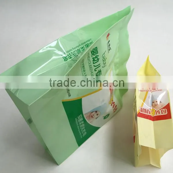 Plastic Bag Packing Wet Wipe PET/PE Plastic Material With Sticker/ Baby Wipes Packaging photo-5