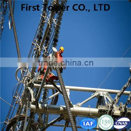Chinese Supplier Double Loop Power Transmission Monopole Tower photo-2