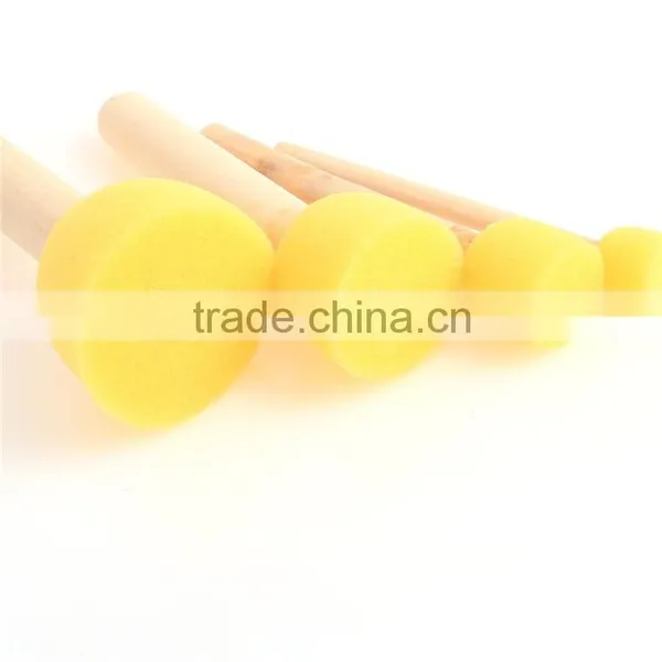 3pcs Free Sample Wooden Handle Sponge Roller Brush For Kids Quality Choice photo-3