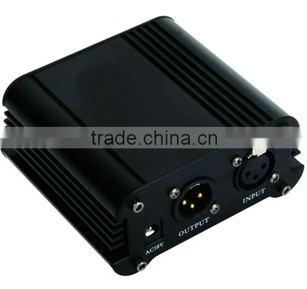 Compact Single Channel Phantom Power, Phantom Power Supply, Power for Condenser Microphone