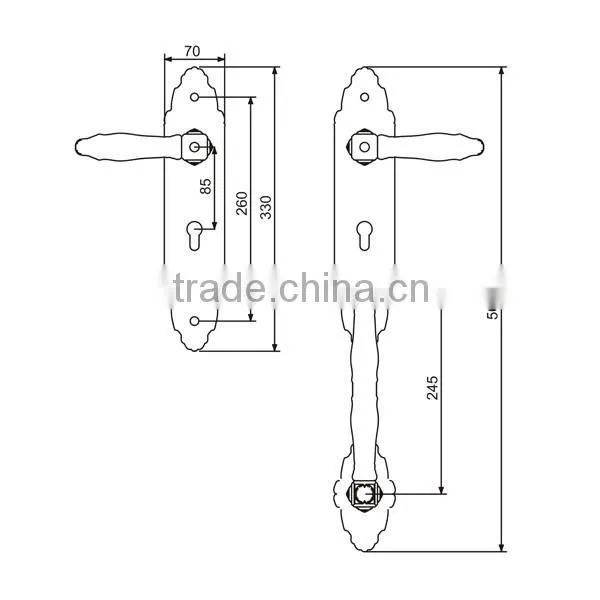 HD8659 Duluxe Handle Door Lock photo-2
