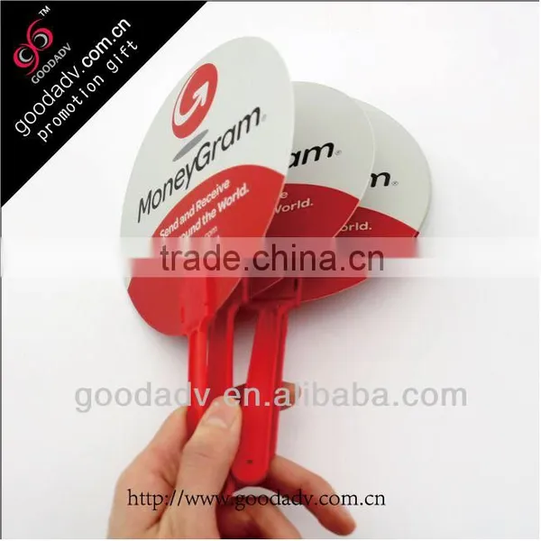 Summer Promotional Gifts Print Your Own Logo Advertising Fan Eco-friendly Plastic Hand Fan
