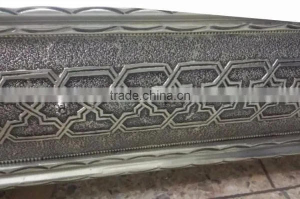 Moroccan Wood Border Table With Copper for Living Room