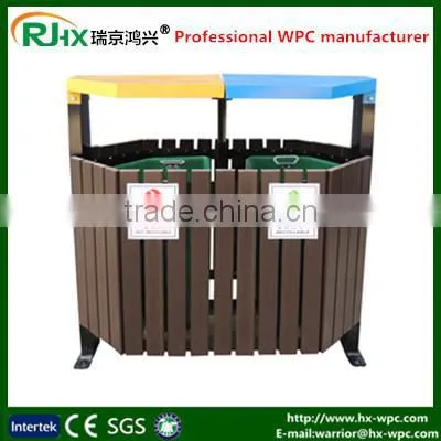 Wood Plastic Composites Material Dustbin photo-5