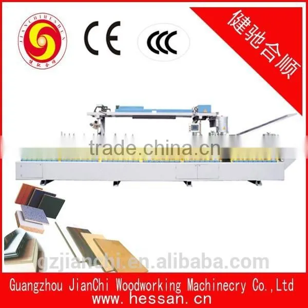 PVC and Paper Film Wood Door Coating Profile Wrapping Machine of Hot Melt Glue
