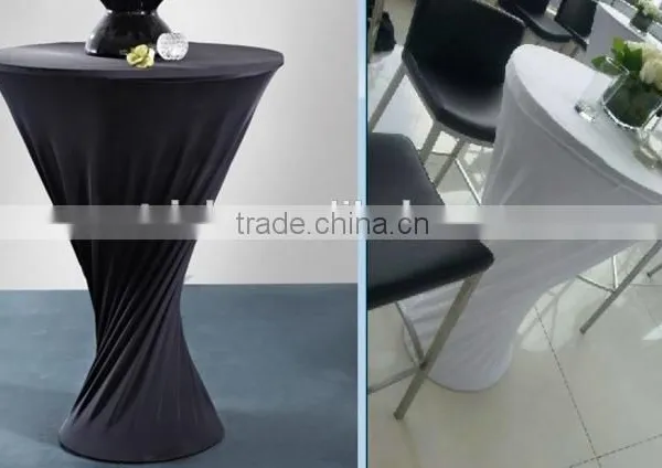 Lycra Spandex Cocktail Table Cloth for Wedding Wholesale Table Linen photo-3