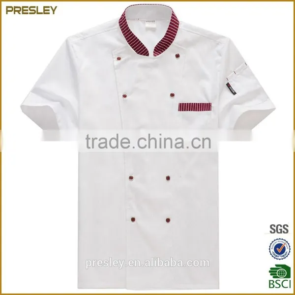 Factory Wholesale Custom New Fashion White Color Waterproof and Oilproof Chef Work Uniform Basic French Cooking Chef Uniform photo-3