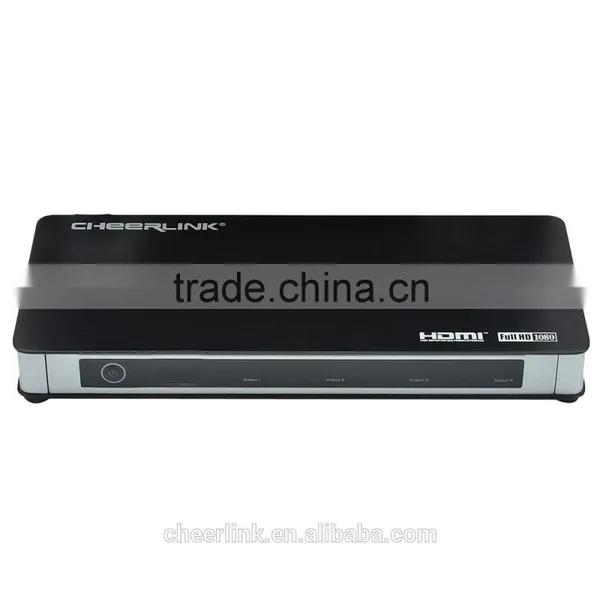Cheerlink Full hd 1080p 1-input 4-output Hdmi Splitter 1x4 / Black-eu Plug photo-2