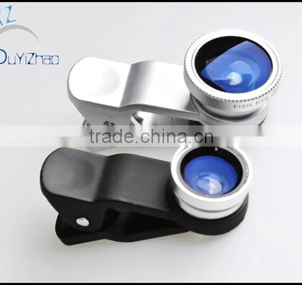 3in1 Wide Angle+Macro+Fish Eye Camera Lens for Mobile Cell Phone photo-2