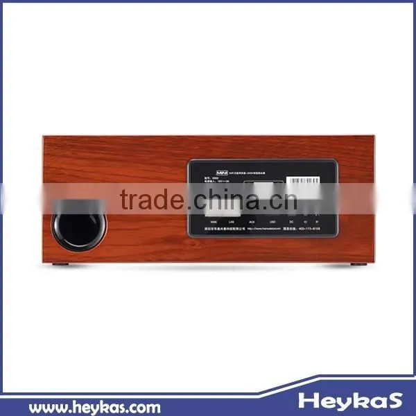 HiFi Stereo Bass WiFi Wooden Home Speaker photo-2