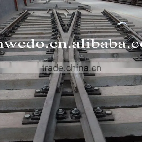 UIC54 Rail Railway Track Turnout Casting Frog